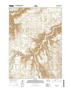 Meek NE Nebraska Current topographic map, 1:24000 scale, 7.5 X 7.5 Minute, Year 2014