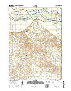 Menominee Nebraska Current topographic map, 1:24000 scale, 7.5 X 7.5 Minute, Year 2014