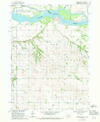 Menominee Nebraska Historical topographic map, 1:24000 scale, 7.5 X 7.5 Minute, Year 1968