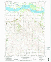Menominee Nebraska Historical topographic map, 1:24000 scale, 7.5 X 7.5 Minute, Year 1968