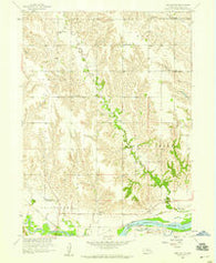 Merchiston Nebraska Historical topographic map, 1:24000 scale, 7.5 X 7.5 Minute, Year 1958