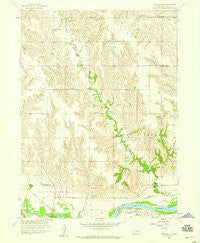 Merchiston Nebraska Historical topographic map, 1:24000 scale, 7.5 X 7.5 Minute, Year 1958
