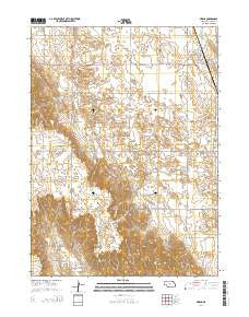 Merna Nebraska Current topographic map, 1:24000 scale, 7.5 X 7.5 Minute, Year 2014