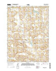 Merriman Nebraska Current topographic map, 1:24000 scale, 7.5 X 7.5 Minute, Year 2014