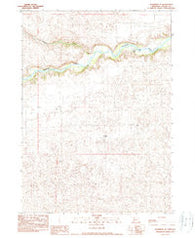 Merriman SE Nebraska Historical topographic map, 1:24000 scale, 7.5 X 7.5 Minute, Year 1990