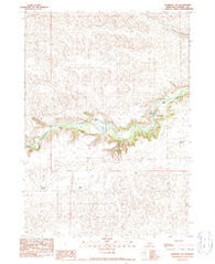 Merriman SW Nebraska Historical topographic map, 1:24000 scale, 7.5 X 7.5 Minute, Year 1990