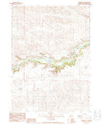 Merriman SW Nebraska Historical topographic map, 1:24000 scale, 7.5 X 7.5 Minute, Year 1990