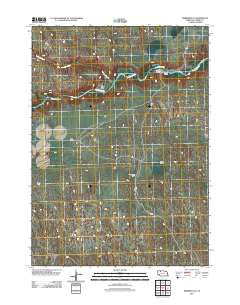 Merriman SE Nebraska Historical topographic map, 1:24000 scale, 7.5 X 7.5 Minute, Year 2011