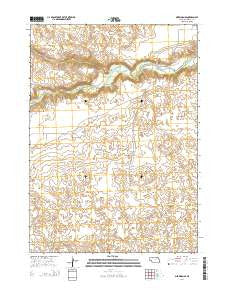 Merriman SE Nebraska Current topographic map, 1:24000 scale, 7.5 X 7.5 Minute, Year 2014
