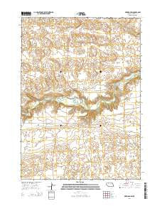 Merriman SW Nebraska Current topographic map, 1:24000 scale, 7.5 X 7.5 Minute, Year 2014