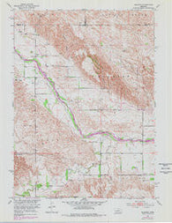 Milburn Nebraska Historical topographic map, 1:24000 scale, 7.5 X 7.5 Minute, Year 1951