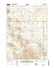 Miles Ranch Nebraska Current topographic map, 1:24000 scale, 7.5 X 7.5 Minute, Year 2014