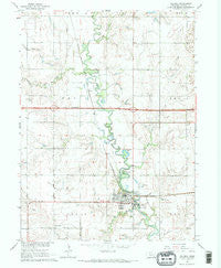 Milford Nebraska Historical topographic map, 1:24000 scale, 7.5 X 7.5 Minute, Year 1964