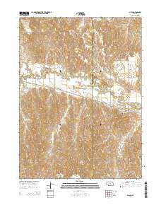 Miller Nebraska Current topographic map, 1:24000 scale, 7.5 X 7.5 Minute, Year 2014