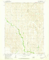 Miller SW Nebraska Historical topographic map, 1:24000 scale, 7.5 X 7.5 Minute, Year 1961
