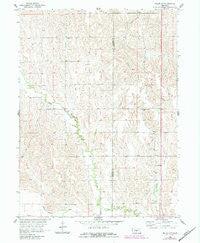 Miller SW Nebraska Historical topographic map, 1:24000 scale, 7.5 X 7.5 Minute, Year 1961