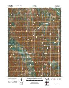 Miller NE Nebraska Historical topographic map, 1:24000 scale, 7.5 X 7.5 Minute, Year 2011