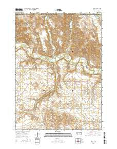 Mills Nebraska Current topographic map, 1:24000 scale, 7.5 X 7.5 Minute, Year 2014