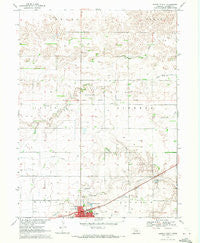 Minden North Nebraska Historical topographic map, 1:24000 scale, 7.5 X 7.5 Minute, Year 1969