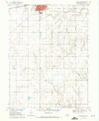 Minden South Nebraska Historical topographic map, 1:24000 scale, 7.5 X 7.5 Minute, Year 1969