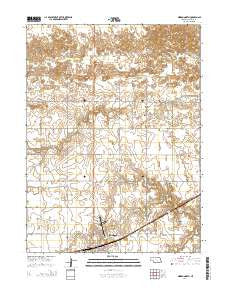 Minden North Nebraska Current topographic map, 1:24000 scale, 7.5 X 7.5 Minute, Year 2014