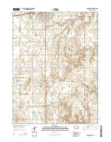 Minden South Nebraska Current topographic map, 1:24000 scale, 7.5 X 7.5 Minute, Year 2014