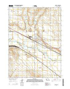 Mitchell Nebraska Current topographic map, 1:24000 scale, 7.5 X 7.5 Minute, Year 2014