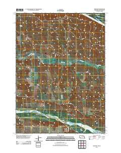 Monowi Nebraska Historical topographic map, 1:24000 scale, 7.5 X 7.5 Minute, Year 2011