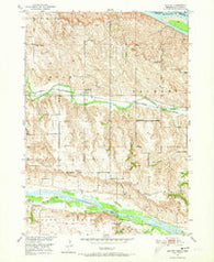 Monowi Nebraska Historical topographic map, 1:24000 scale, 7.5 X 7.5 Minute, Year 1950