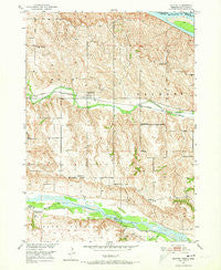 Monowi Nebraska Historical topographic map, 1:24000 scale, 7.5 X 7.5 Minute, Year 1950