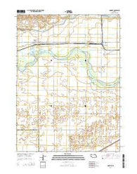 Monroe Nebraska Current topographic map, 1:24000 scale, 7.5 X 7.5 Minute, Year 2014
