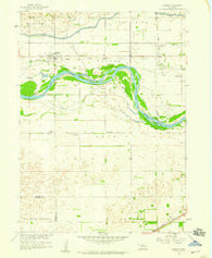 Monroe Nebraska Historical topographic map, 1:24000 scale, 7.5 X 7.5 Minute, Year 1958