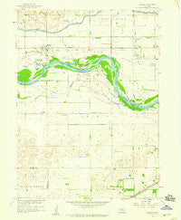 Monroe Nebraska Historical topographic map, 1:24000 scale, 7.5 X 7.5 Minute, Year 1958