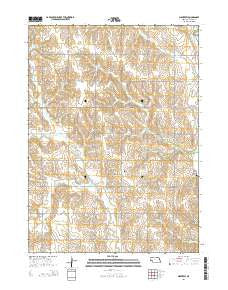 Monterey Nebraska Current topographic map, 1:24000 scale, 7.5 X 7.5 Minute, Year 2014