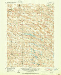 Moon Lake Nebraska Historical topographic map, 1:62500 scale, 15 X 15 Minute, Year 1951