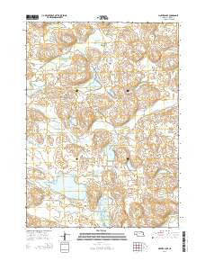 Mother Lake Nebraska Current topographic map, 1:24000 scale, 7.5 X 7.5 Minute, Year 2014