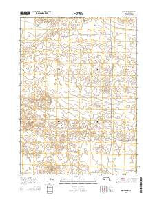 Mount Edna Nebraska Current topographic map, 1:24000 scale, 7.5 X 7.5 Minute, Year 2014