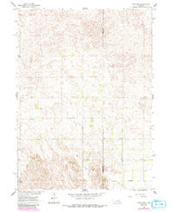 Mud Creek Nebraska Historical topographic map, 1:24000 scale, 7.5 X 7.5 Minute, Year 1960