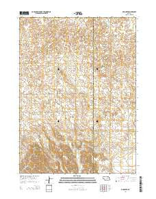 Mud Creek Nebraska Current topographic map, 1:24000 scale, 7.5 X 7.5 Minute, Year 2014