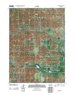 Mudd Lake Nebraska Historical topographic map, 1:24000 scale, 7.5 X 7.5 Minute, Year 2011