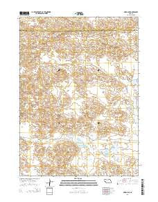 Mudd Lake Nebraska Current topographic map, 1:24000 scale, 7.5 X 7.5 Minute, Year 2014