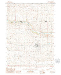 Mullen Nebraska Historical topographic map, 1:24000 scale, 7.5 X 7.5 Minute, Year 1988