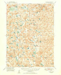 Mumper Nebraska Historical topographic map, 1:62500 scale, 15 X 15 Minute, Year 1949