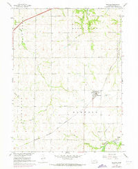 Murdock Nebraska Historical topographic map, 1:24000 scale, 7.5 X 7.5 Minute, Year 1966