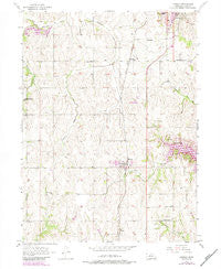 Murray Nebraska Historical topographic map, 1:24000 scale, 7.5 X 7.5 Minute, Year 1956