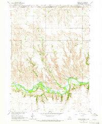 Naper NW Nebraska Historical topographic map, 1:24000 scale, 7.5 X 7.5 Minute, Year 1964