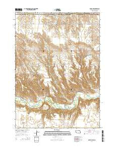 Naper NW Nebraska Current topographic map, 1:24000 scale, 7.5 X 7.5 Minute, Year 2014