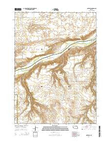 Naper SW Nebraska Current topographic map, 1:24000 scale, 7.5 X 7.5 Minute, Year 2014