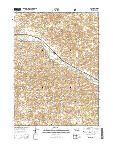 Natick Nebraska Current topographic map, 1:24000 scale, 7.5 X 7.5 Minute, Year 2014