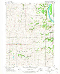 Nebraska City NW Nebraska Historical topographic map, 1:24000 scale, 7.5 X 7.5 Minute, Year 1966